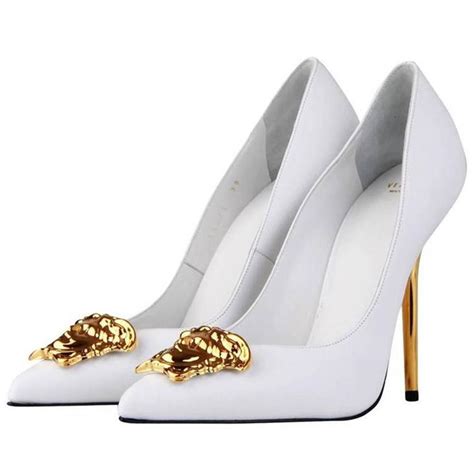 versace top white|versace white heels.